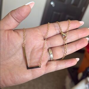 Elegant Gold V-Shaped Necklace
